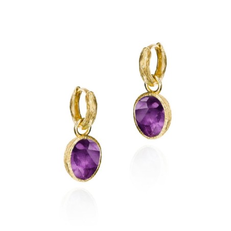 Pendientes SHADE de Plata. Baño de Oro 18k
