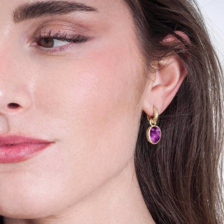 Pendientes SHADE de Plata. Baño de Oro 18k