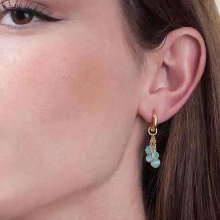 Pendientes BELLA de Plata. Baño de Oro 18k
