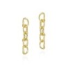 Interlocking Irregular Earrings in 18k Gold Vermeil