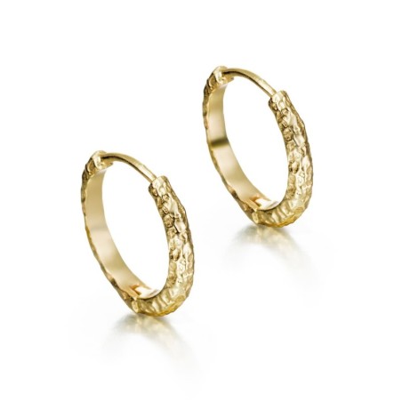 Pendientes LAVA de Plata. Baño de Oro 18k