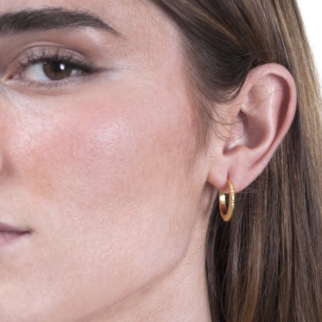 Pendientes LAVA de Plata. Baño de Oro 18k