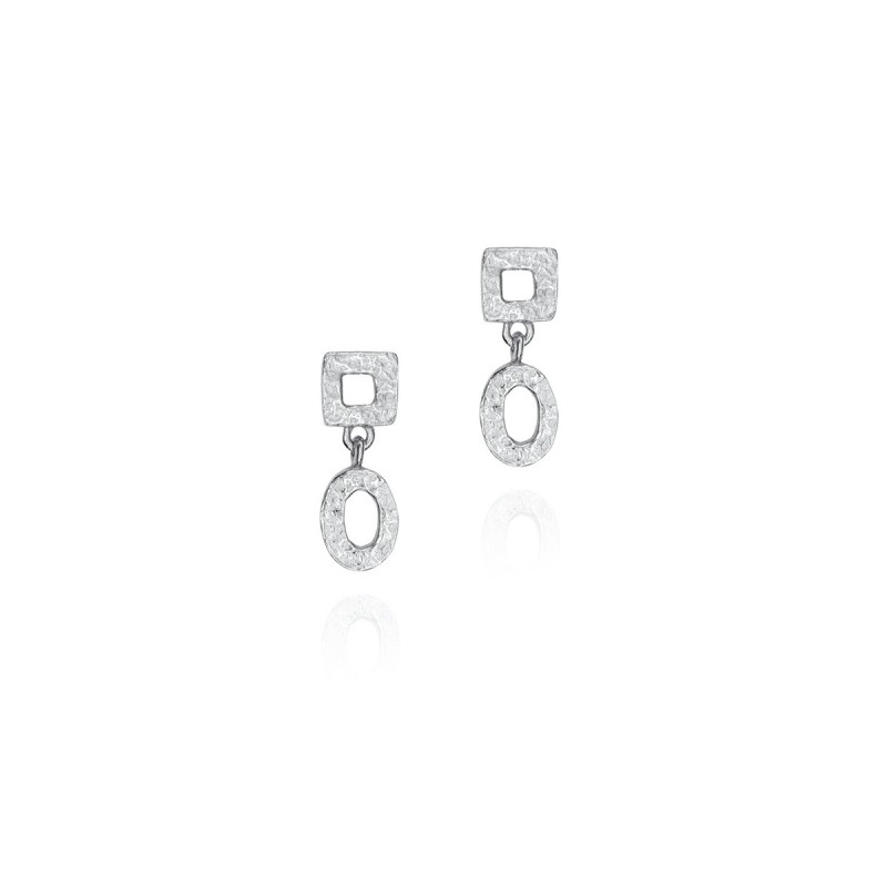 Earrings  DROP in Silver.