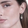 HERKIMER Earrings in Silver.