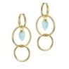 Pendientes PENDULUM de Plata. Baño de Oro 18k