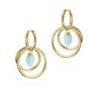Pendientes PENDULUM de Plata. Baño de Oro 18k