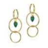 Pendientes PENDULUM de Plata. Baño de Oro 18k