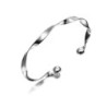 SWIRL Sterling Silver Spiral Bangle