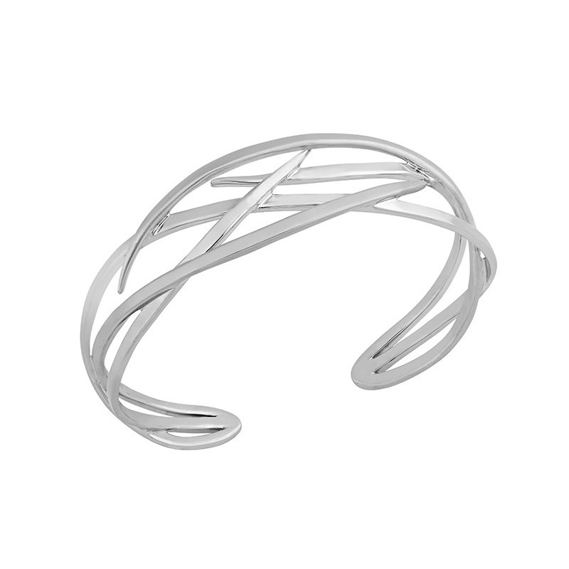 ROOTS Bangle in Silver.