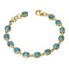 Pulsera TURQUESA plata/baño oro