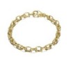 Irregular Interlocking Bracelet in 18k Gold Vermeil