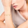 Pulsera  DROP de Plata. Baño de Oro 18k