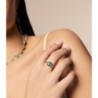 Hexagonal Turquoise Ring with 18k Gold Vermeil