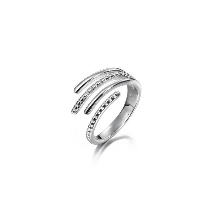 Anillo irregular Linking en plata de ley 925