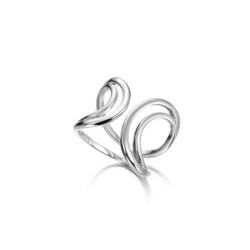 SWIRL Double Ring in Sterling Silver