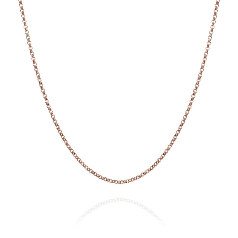 Chain in Silver 40 cm. Rose Gold