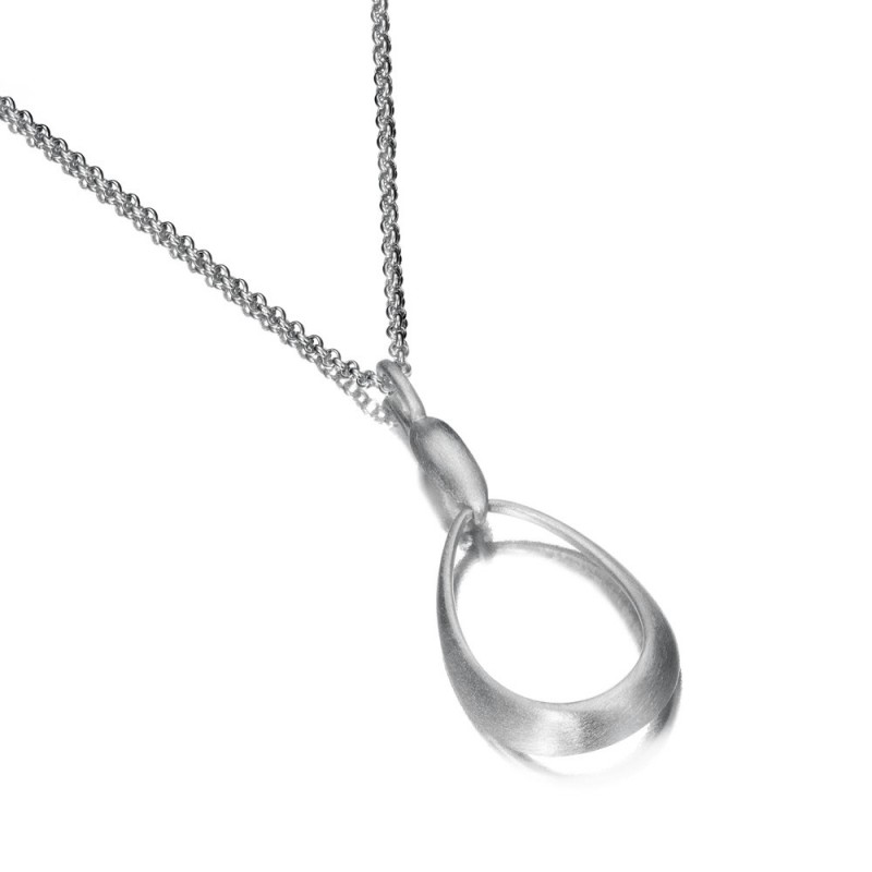 Oval pendant in sterling silver 925