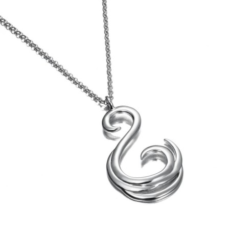 Colgante SWIRL de plata de ley