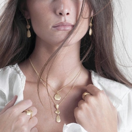 Colgante ESSENTIAL de Plata. Baño de Oro 18k