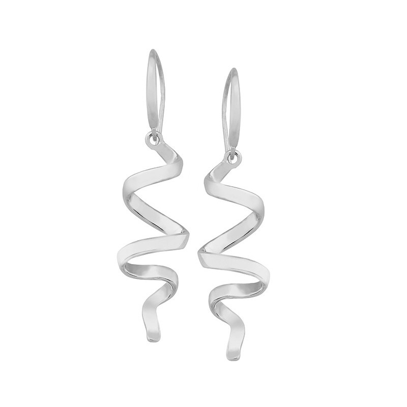 Long sterling silver earrings