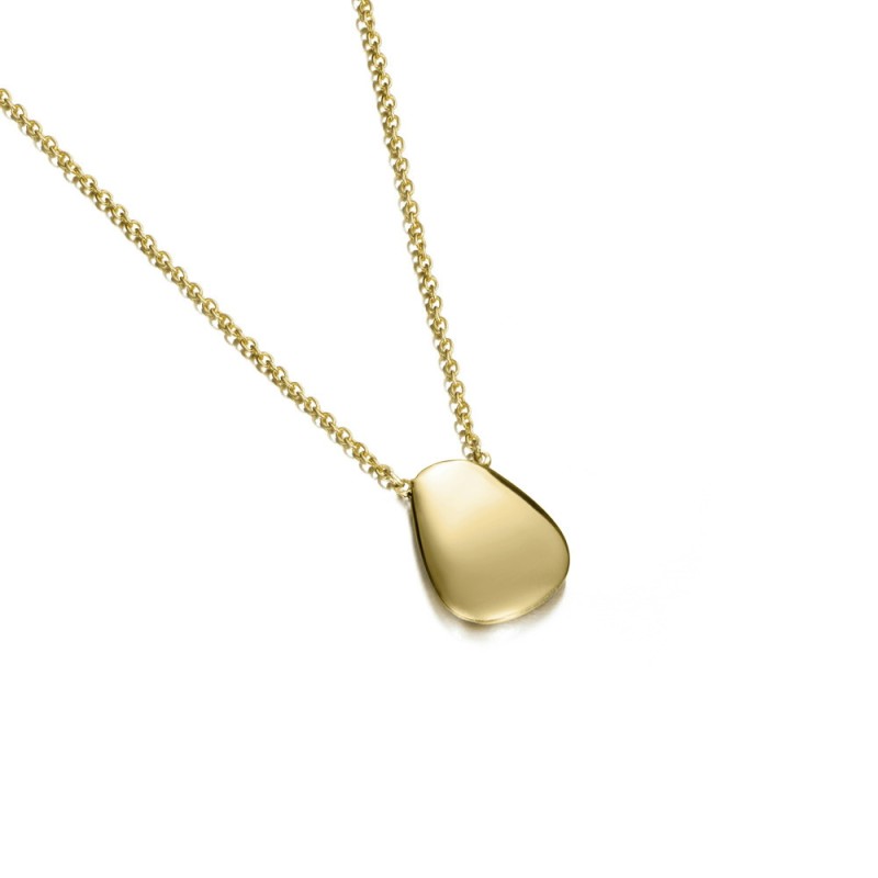 Colgante TURQUESA plata/baño oro