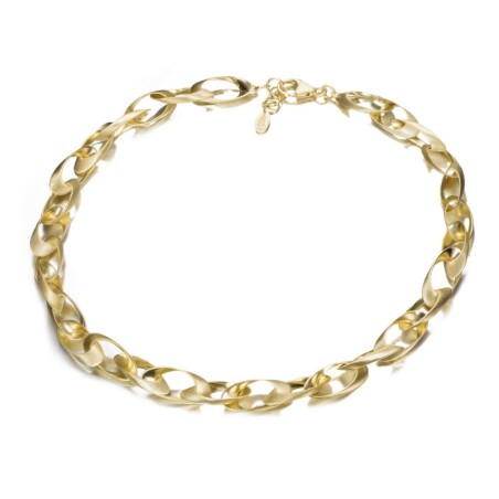 Collar NOVA de Plata. Baño de Oro 18k