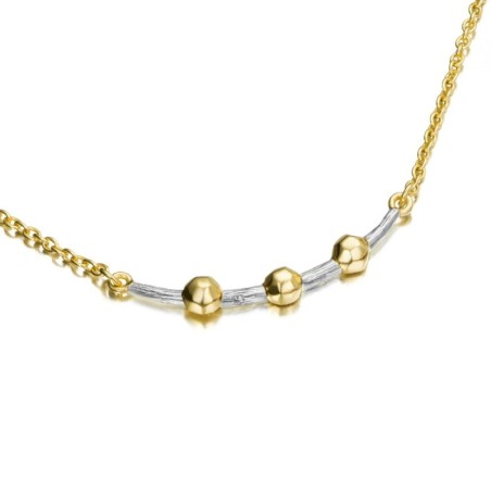 Collar CELESTIAL de Plata. Baño Oro 18k