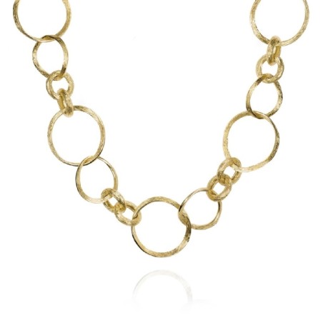 Collar FLORENCE de Plata. Baño de Oro 18k