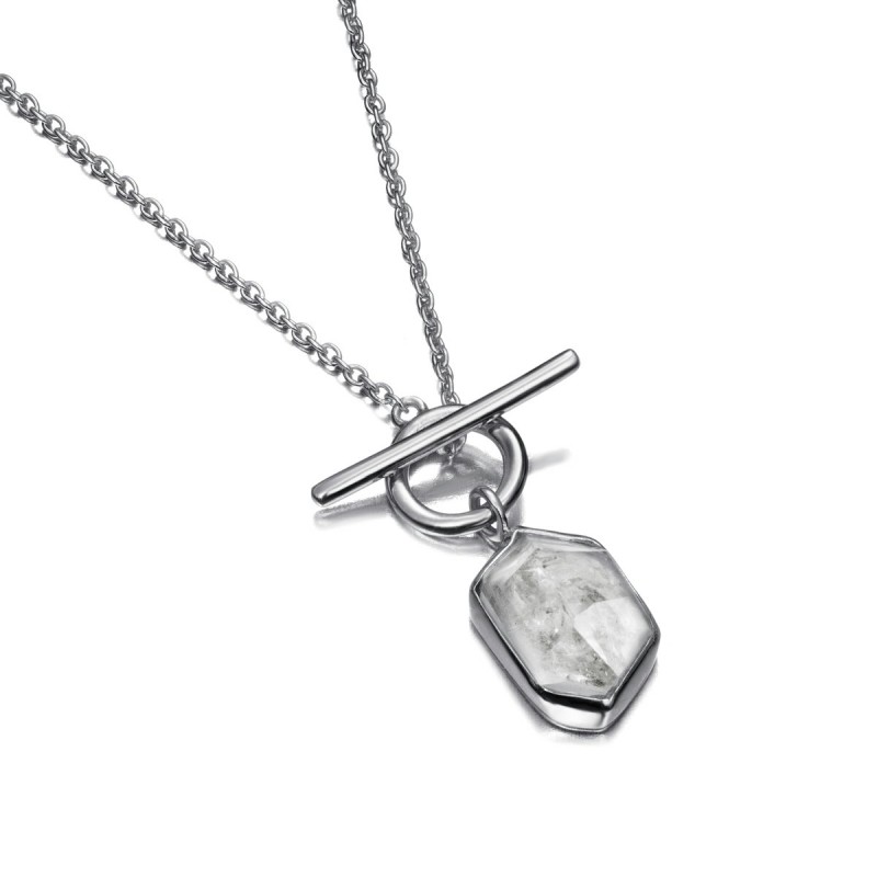 HERKIMER Necklace in Silver.