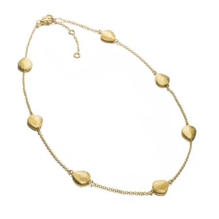 Collar ESSENTIAL de Plata. Baño de Oro 18k