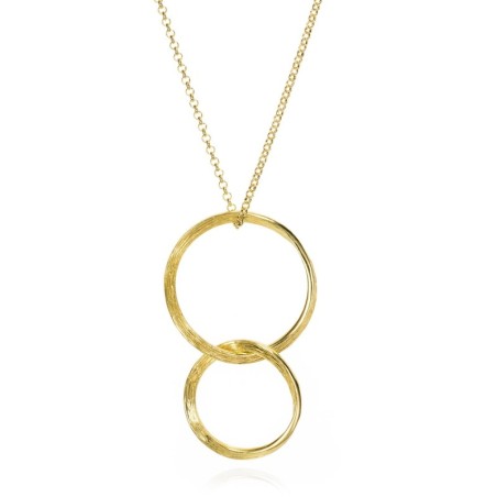 Collar  FLORENCE de Plata.  Baño de Oro 18k