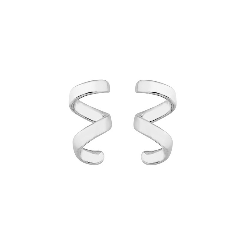 CURLS Earrings in Silver.