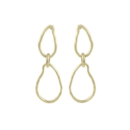 Pendientes TRAIL de Plata. Baño de Oro 18k