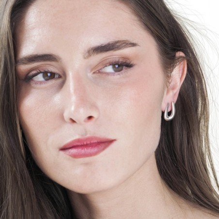 Cotton Organic Earring in Sterling Silver