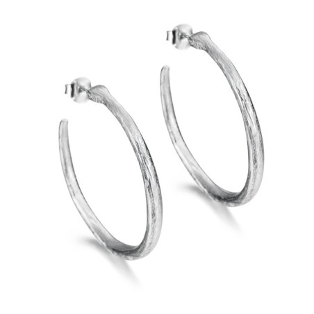 Hoop earrings in sterling silver 925