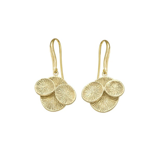 Pendientes Twist de Plata. Baño de Oro 18k