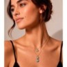 Hexagonal Moss Agate Pendant with 18k Gold Vermeil