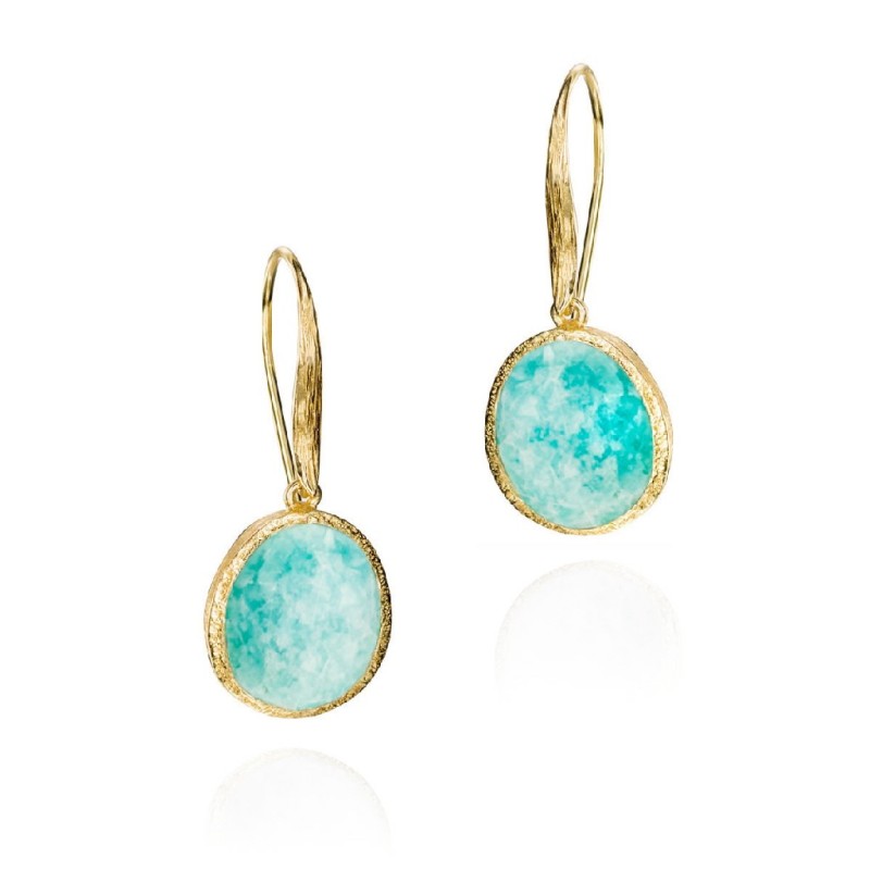 Pendientes SHADE de Plata.Baño de Oro 18k