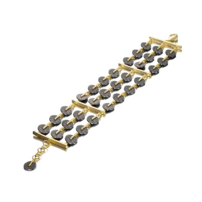 Pendientes DECO de Plata. Baño de Oro 18k