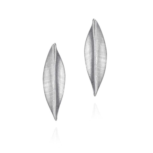 Leaf earrings in sterling silver 925