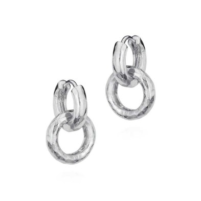Earrings FUN in Sterlng Silver high polished.