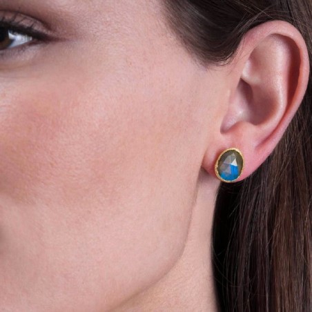 Pendientes SHADE de Plata.Baño de Oro 18k