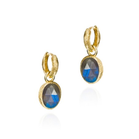 Pendientes SHADE de Plata. Baño de Oro 18k