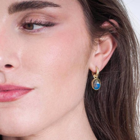 Pendientes SHADE de Plata. Baño de Oro 18k