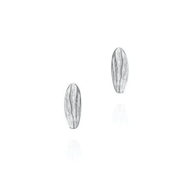 Pendientes de forma orgánica de plata de ley 925