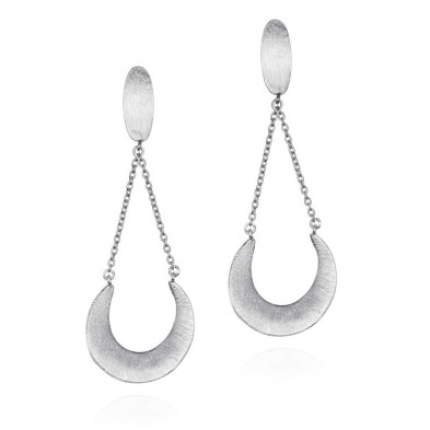 Organic drop earrings in 925 sterling silver