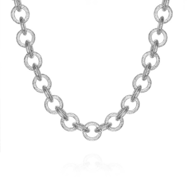 Collar de eslabones de plata de ley 925