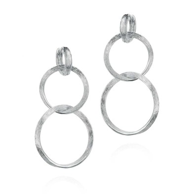 Hoop earrings in sterling silver 925