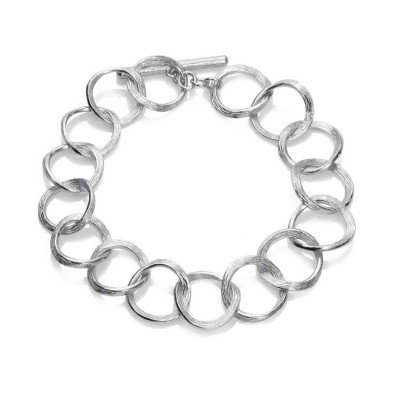 Midi link bracelet in sterling silver 925