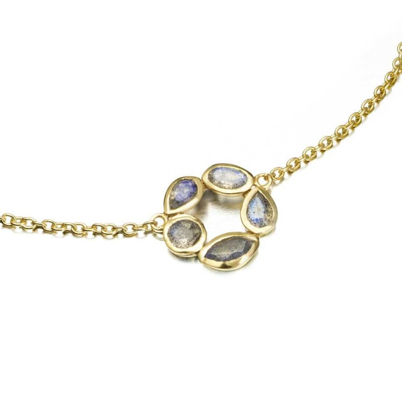 Pendientes BELLA de Plata. Baño de Oro 18k